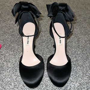 Miu miu embellished crystal heels